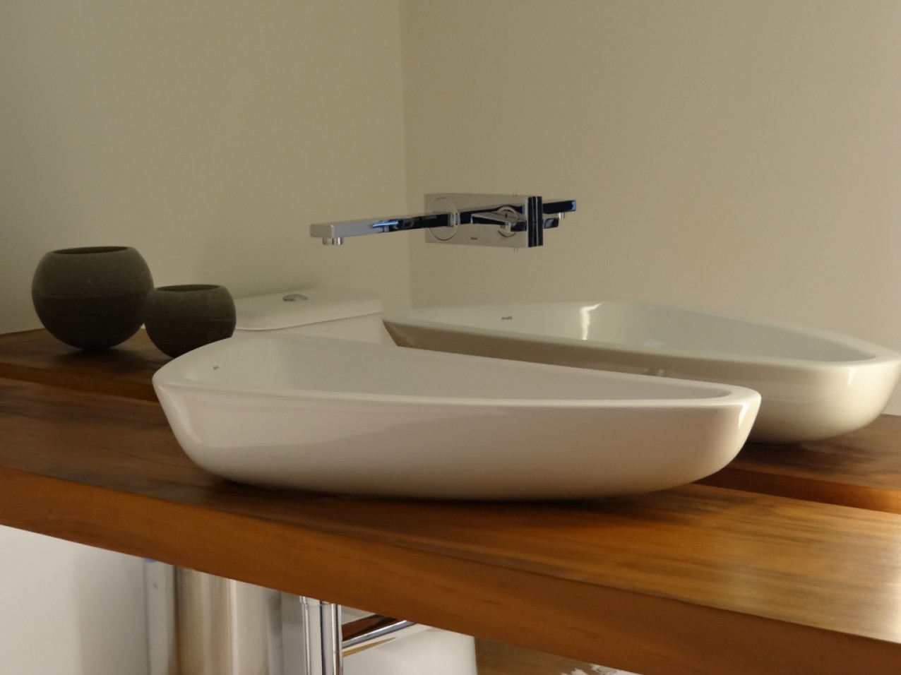 Obra residencial alto da Boa Vista IV - Lavabo