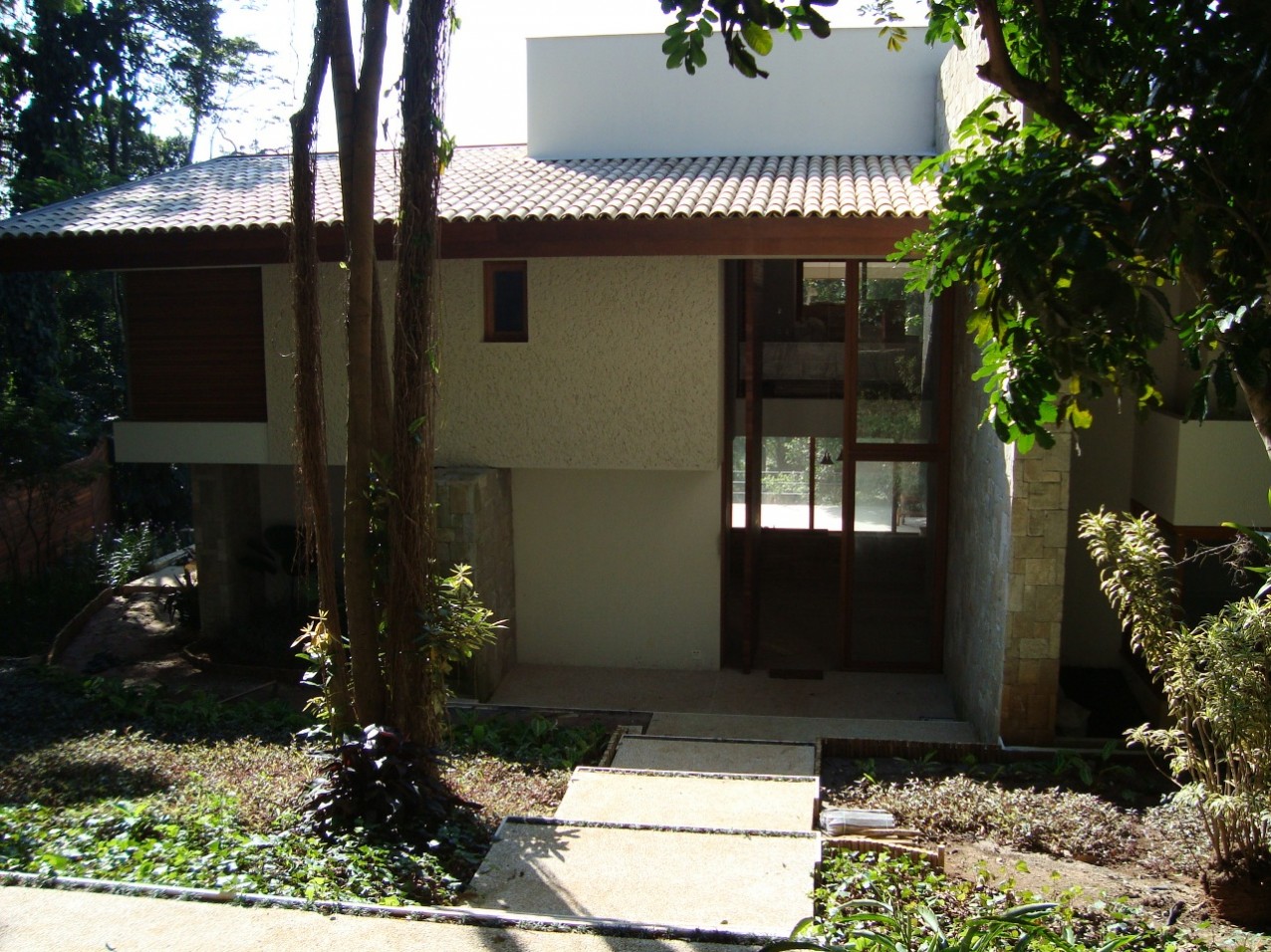 Obra residencial Chácara Flora I - Entrada fundos