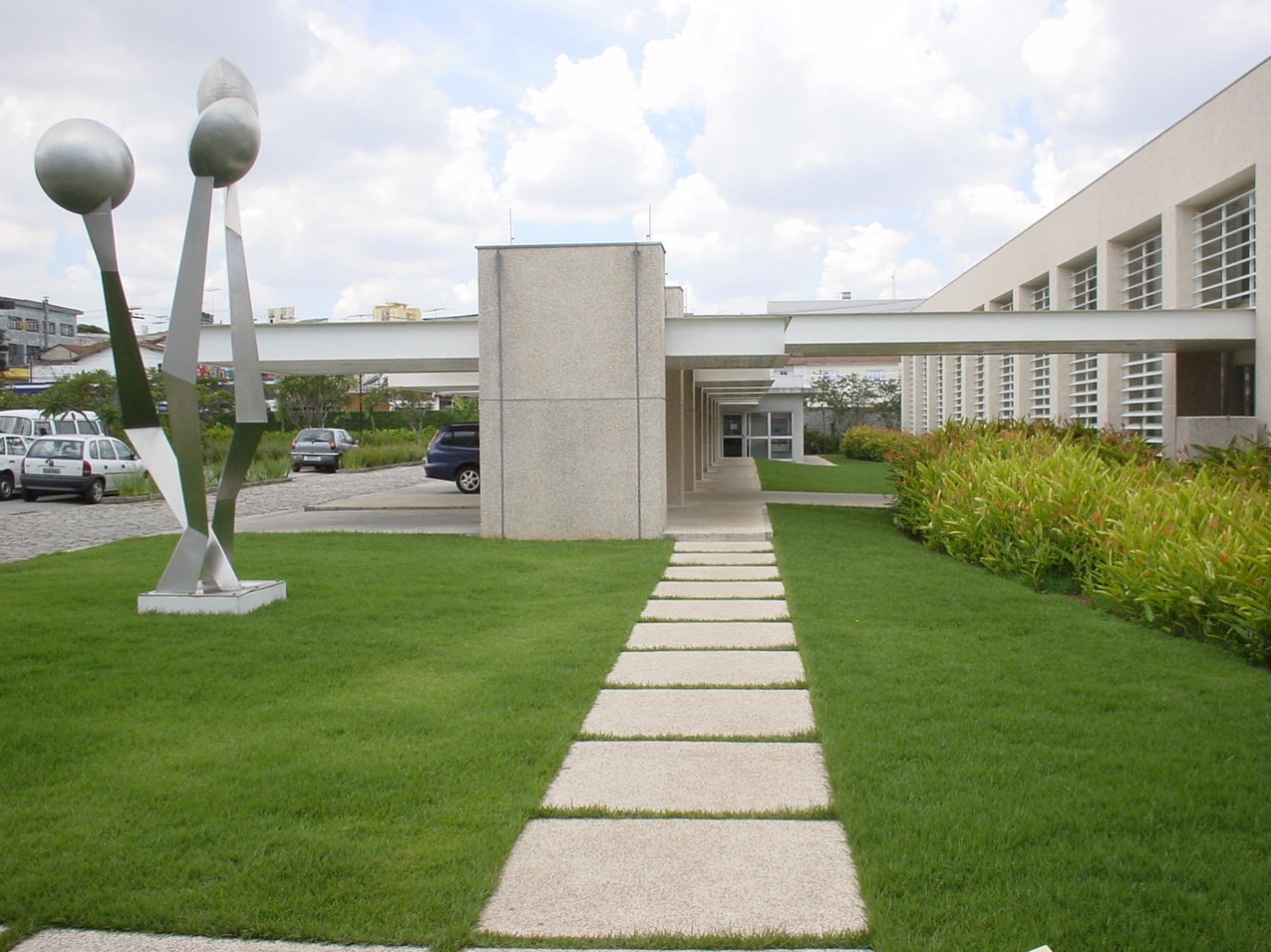 Obra industrial Durr do Brasil - Via de acesso