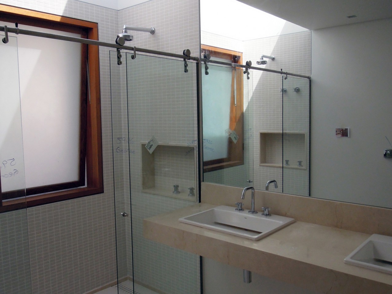 Obra residencial Morumbi V - Lavabo