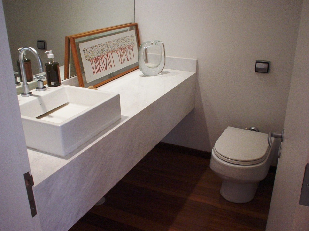 Obra residencial Pinheiros III - Lavabo