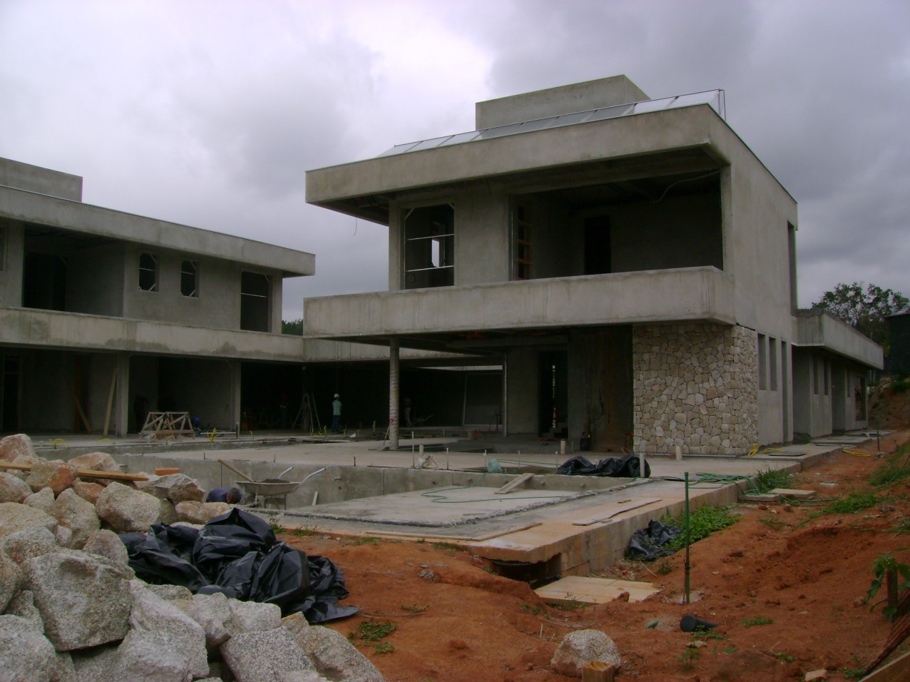 Obra residencial Fazenda da Grama 2